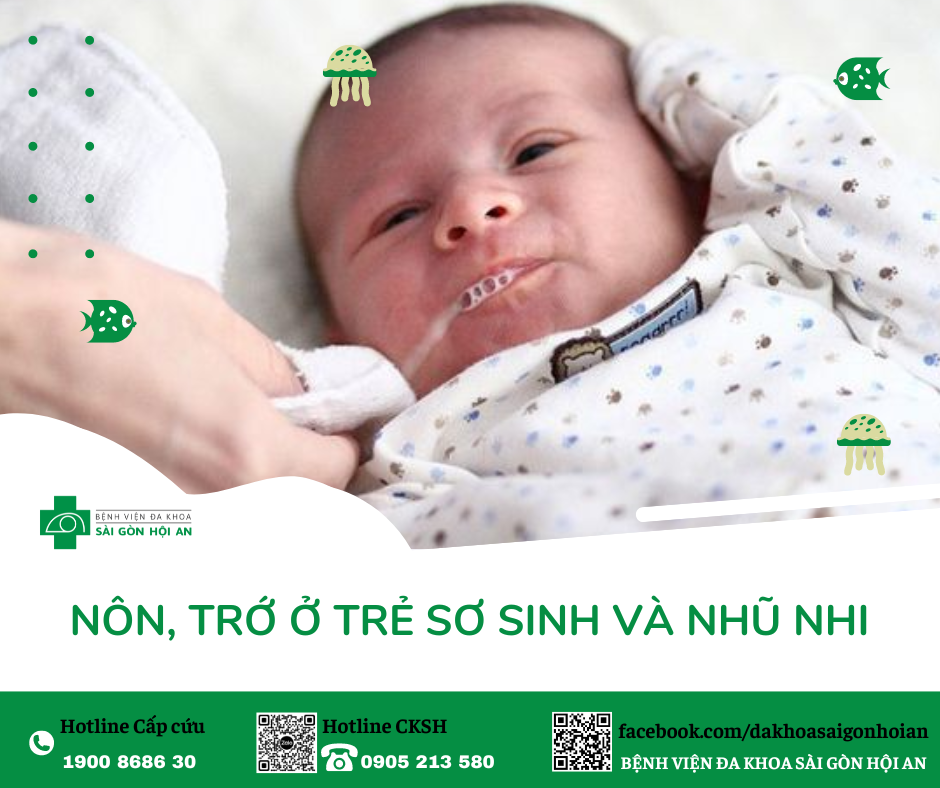 NÔN, TRỚ Ở TRẺ SƠ SINH VÀ NHŨ NHI